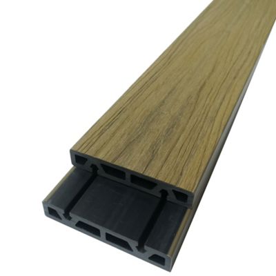 Lame de terrasse composite Areto coloris chêne L.200 x l.11,8 cm