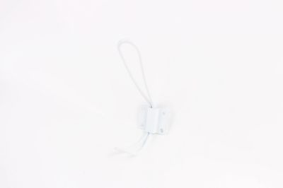 Patère en acier blanc à fixer 2 têtes