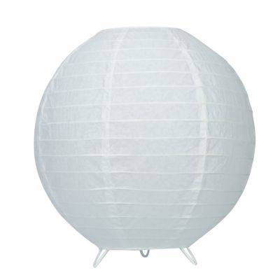 Lampe à poser papier Taynae E27 IP20 blanc