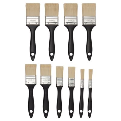 Lot de 10 pinceaux intérieur et extérieur multi-surfaces