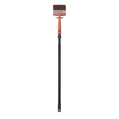 Brosse rectangulaire lasure et traitement 120mm + perche