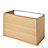 Meuble sous vasque à suspendre GoodHome Avela placage chêne 100 cm Meuble sous vasque à suspendre GoodHome Avela placage chêne 100 cm