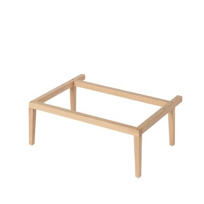 Pieds en chêne pour meuble sous-vasque GoodHome Avela 60 cm
