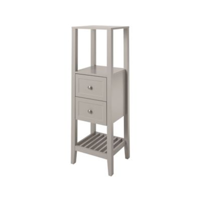 Demi colonne de salle de bains GoodHome Perma taupe H. 120 cm