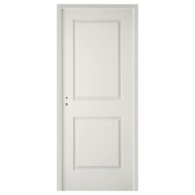 Bloc-porte Camargue blanc H.204 x l.73 cm, poussant droit