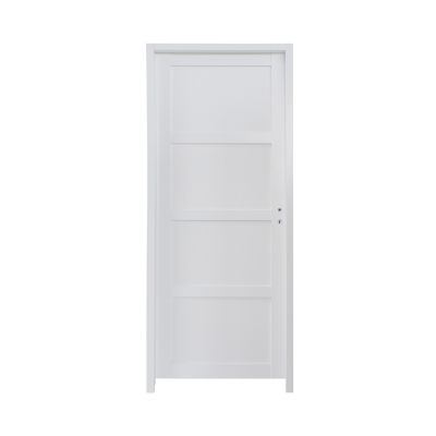 Bloc-porte Connemara 4 panneaux blanc H.204 x l.73 cm, poussant gauche