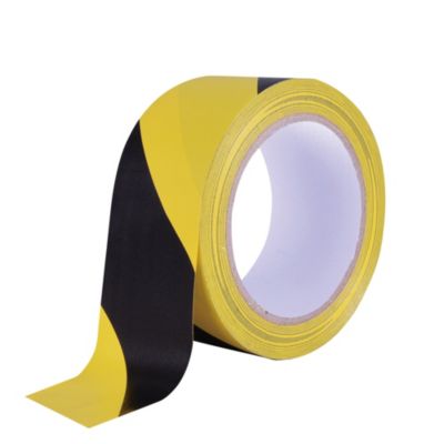 Ruban adhésif de signalisation Diall jaune & noir 50 mm x 33 m