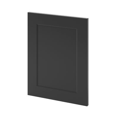 Porte de meuble de cuisine Artemisia gris graphite mat l. 45 cm x H. 60 cm GoodHome - Goodhome