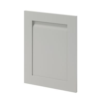 Porte de meuble de cuisine Garcinia gris ciment mat l. 45 cm x H. 60 cm GoodHome - Goodhome