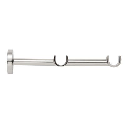 GoodHome - Double support pour barre à rideau GoodHome Olympe ⌀19cm gris