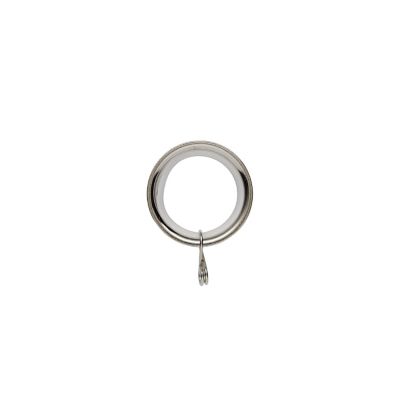 Anneau clip pour barre à rideau Olympe GoodHome métal chromé gris Ø19 cm