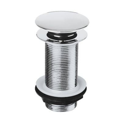 Bonde chromée quick-clac sans trop-plein 100mm pour vasque Flomasta