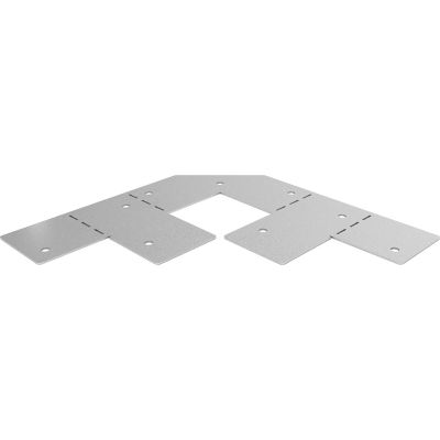 GoodHome - Connecteur métal Elvet 2 tasseaux 38 mm