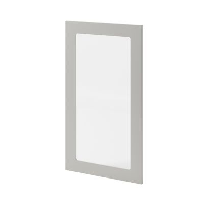 Porte de meuble de cuisine vitrée Stevia gris mat l. 50 cm x H. 90 cm GoodHome - Goodhome