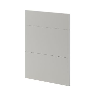 Façade de cuisine 1 tiroir et 2 casseroliers Stevia gris mat l. 50 cm x H. 72 cm GoodHome - Goodhome
