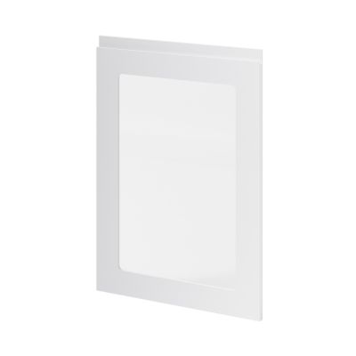 Porte de meuble de cuisine vitrée Garcinia gris clair brillant l. 50 cm x H. 72 cm GoodHome - Goodhome