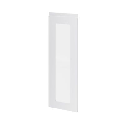 Porte de meuble de cuisine vitrée Garcinia gris clair brillant l. 30 cm x H. 90 cm GoodHome - Goodhome