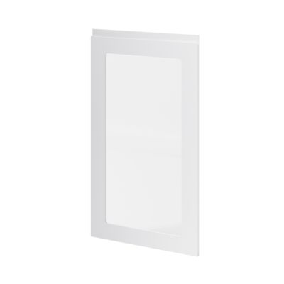 Porte de meuble de cuisine vitrée Garcinia gris clair brillant l. 50 cm x H. 90 cm GoodHome - Goodhome