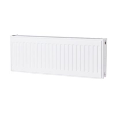 Radiateur eau chaude 718W acier blanc l.80 x H.30 cm GoodHome - Goodhome
