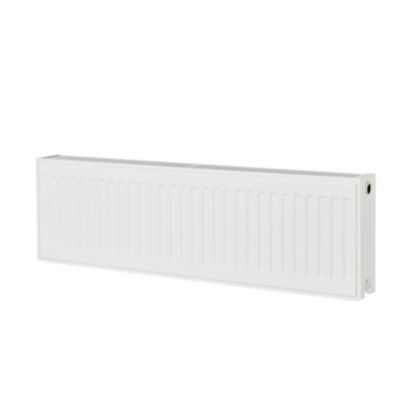 Radiateur eau chaude 898W acier blanc l.100 x H.30 cm GoodHome - Goodhome