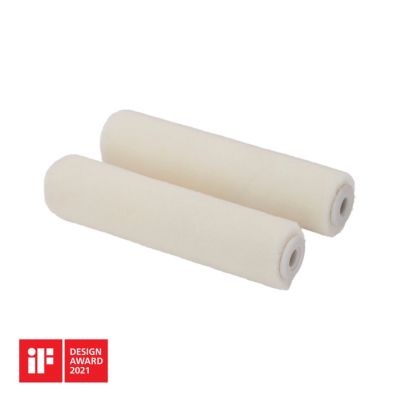 Lot 2 mini manchons laqueurs mohair vernis et peinture GoodHome 100mm