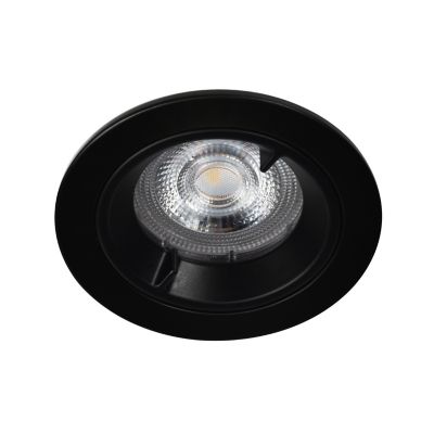 GoodHome - Spot encastrable Caius LED GU10 Ø8,5cm IP44 345lm 50W 5.2W GoodHome blanc neutre noir