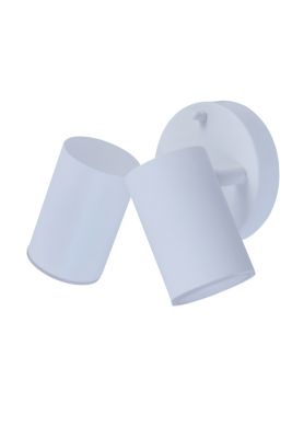 Applique murale extérieure LED 2 têtes Blooma Candiac blanc IP44