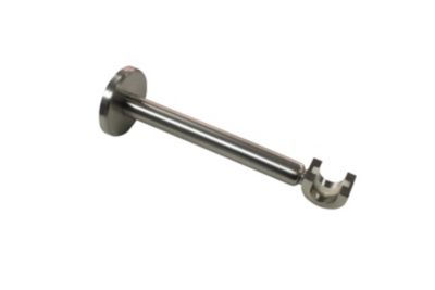 GoodHome - Support extensible long pour barre à rideau GoodHome chrome Ø16/19 cm