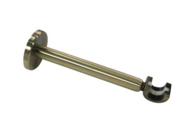 GoodHome - Support extensible long pour barre à rideau GoodHome bronze Ø16/19 cm