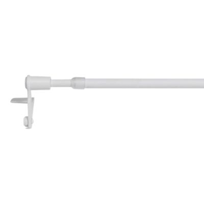 GoodHome - Kit Barre de vitrage GoodHome extensible ⌀7/9mm Long.30/50cm blanc