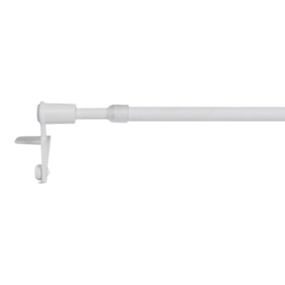 GoodHome - Kit Barre de vitrage GoodHome extensible ⌀7/9mm Long.50/80cm blanc