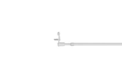 GoodHome - Kit Barre de vitrage GoodHome extensible ⌀7/9mm Long.100/150cm blanc