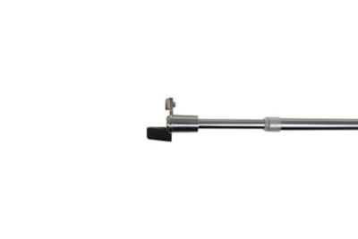 GoodHome - Kit Barre de vitrage GoodHome extensible ⌀7/9mm Long.70/100cm argent