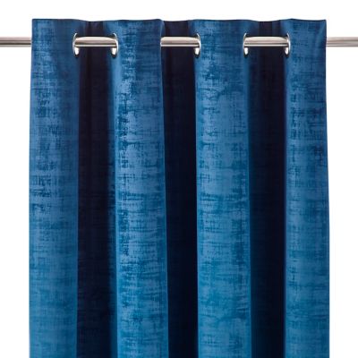 Rideau occultant Ruvor GoodHome bleu L.260 x l.140 cm