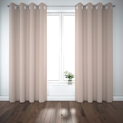 GoodHome - Rideau Novan 140x260 cm Rose pâle GoodHome