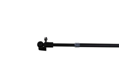 GoodHome - Kit Barre de vitrage Konera GoodHome extensible ⌀7/9mm Long.70/100cm noir