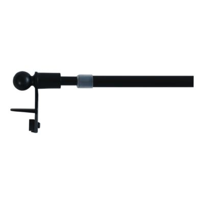 GoodHome - Kit Barre de vitrage GoodHome extensible ⌀7/9mm Long.30/50cm noir