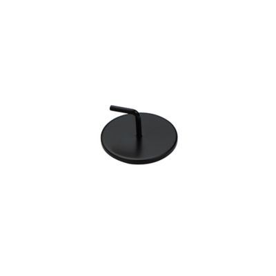 GoodHome - 2 support pour barre à rideau GoodHome 30 mm noir