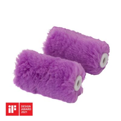 Lot 2 mini manchons mur et plafond monocouche GoodHome 65mm