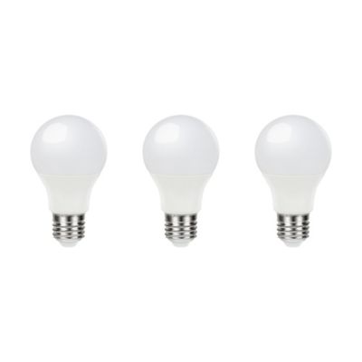 Lot 3 ampoules LED A60 E27 1055lm 9.5W = 75W Ø6cm Diall blanc chaud