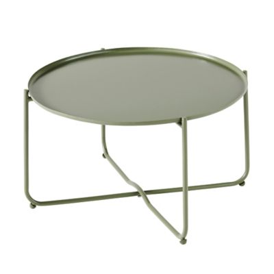 Table de jardin en métal GoodHome Nova ebony ?46 cm