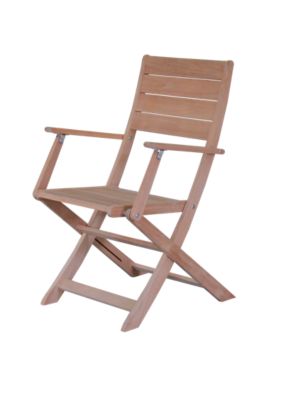 Fauteuil de jardin en teck GoodHome