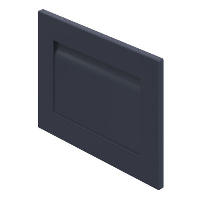 Façade de cuisine sous-hotte / casserolier Garcinia bleu mat l. 50 cm GoodHome - Goodhome