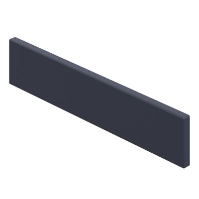 Bandeau de four Garcinia bleu mat l. 59,7 cm x H. 11,5 cm GoodHome - Goodhome