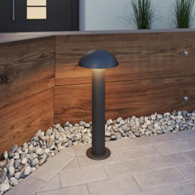 Potelet Callery taille M LED intégrée 600lm 12W IP44 GoodHome gris anthracite