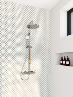 GoodHome - Mosaïque blanc 28,5x30,5cm GoodHome intérieur