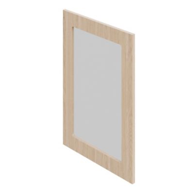 Porte de meuble de cuisine vitrée Chia décor chêne clair mat l. 50 cm x H. 72 cm GoodHome - Goodhome