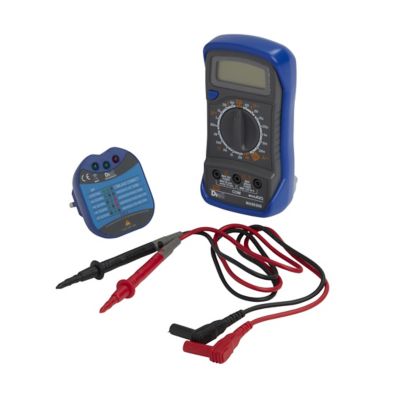 Kit multimètre et prise testeur Diall