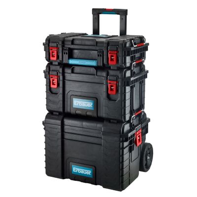 Servante sur trolley Erbauer 1 malette + 2 compartiments