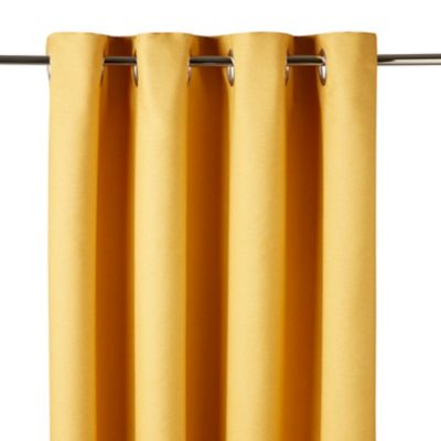 Rideau uni Milone 260 x 140 cm GoodHome jaune